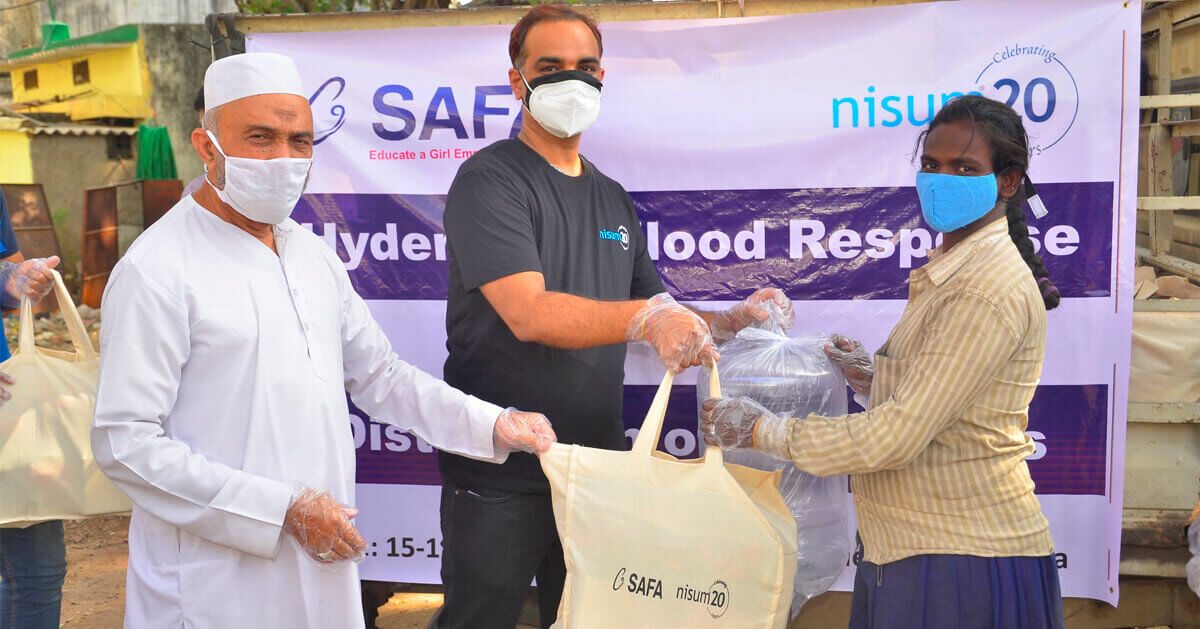 Nisum Supports Local Flood Relief Efforts in Hyderabad (1)