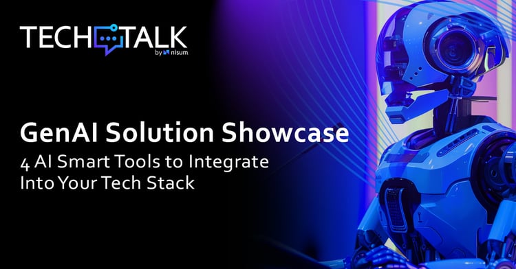 graphic image of Nisum's GenAI Solution Showcase TechTalk